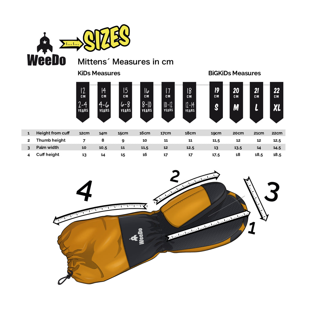 DEVILDO Handschuhe mit langen GmbH WeeDo Kinder für – Manschetten funwear